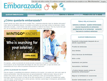 Tablet Screenshot of muyembarazada.com